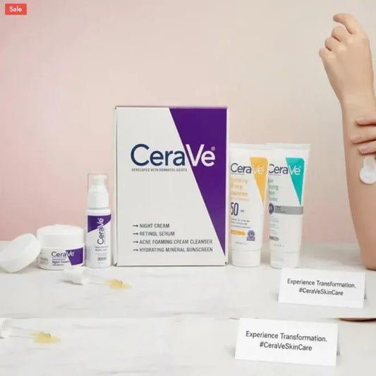 CeraVe Complete 4-in-1 Skincare Set – Daily Essentials for Healthy Skin