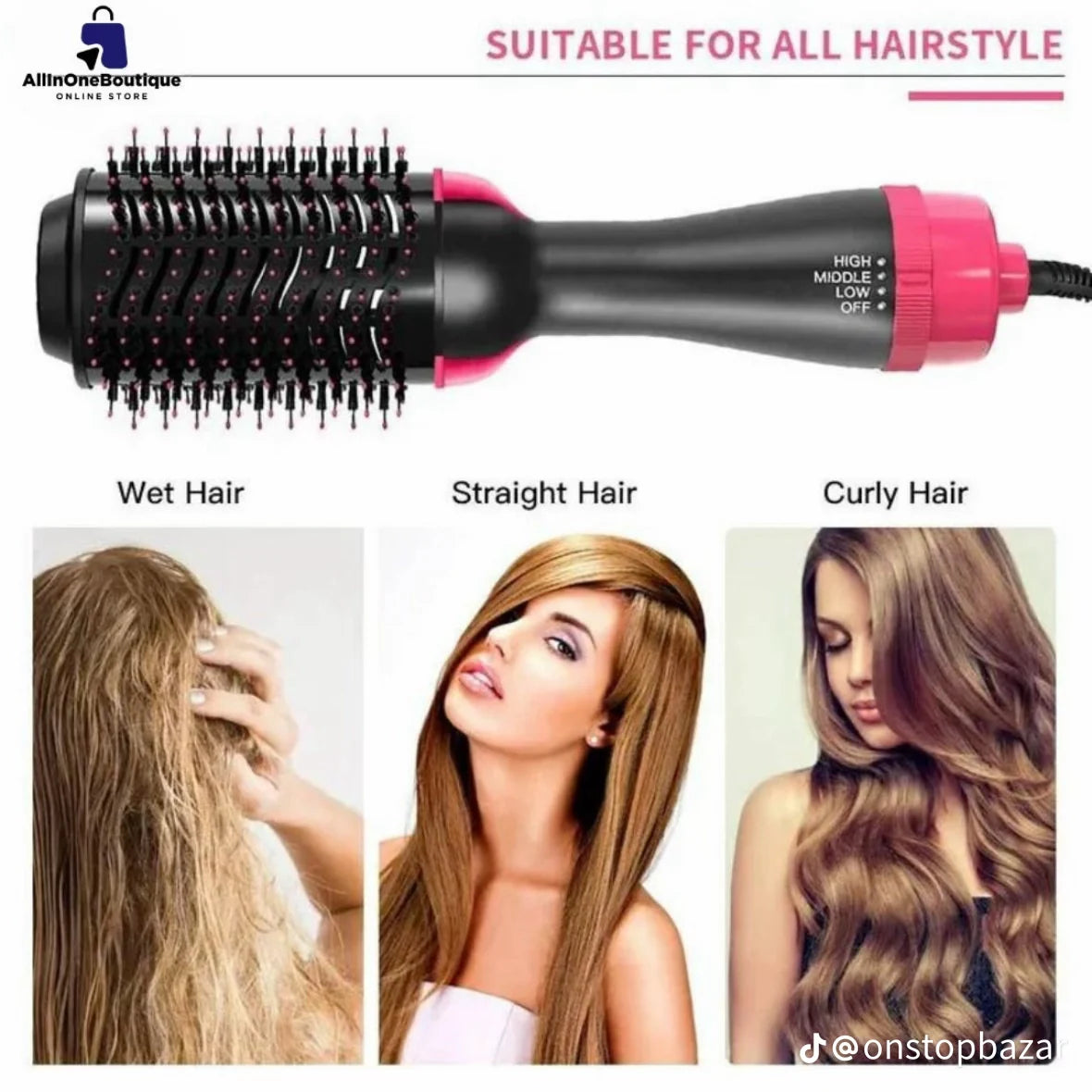 Blowout Brush with Dryer & Styler Functions | Imported Quality