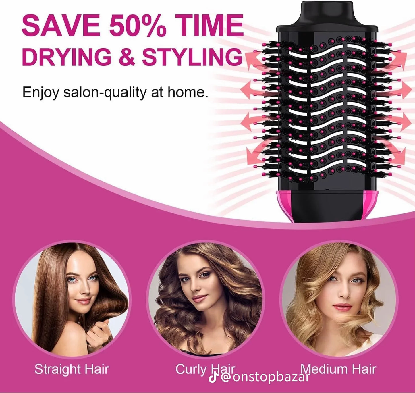 Blowout Brush with Dryer & Styler Functions | Imported Quality