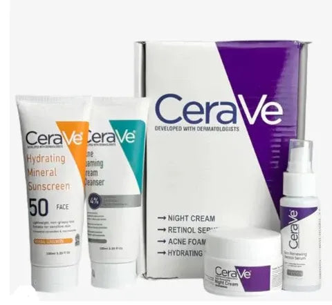 CeraVe Complete 4-in-1 Skincare Set – Daily Essentials for Healthy Skin